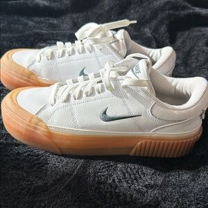 Nike Women’s Court Legacy Lift platform sneaker with gum bottom